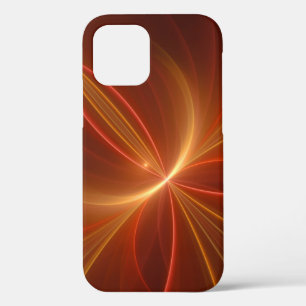 Mystical Abstract Fractal Art Modern Warm Colors iPhone 12 Case