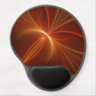 Mystical Abstract Fractal Art Modern Warm Colors Gel Mouse Pad