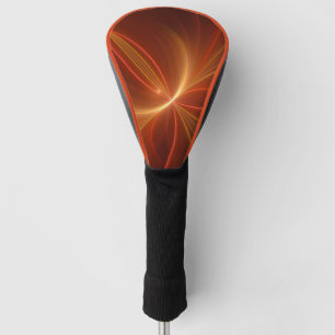 Mystical Abstract Fractal Art Modern Warm Colors Golf Head Cover
