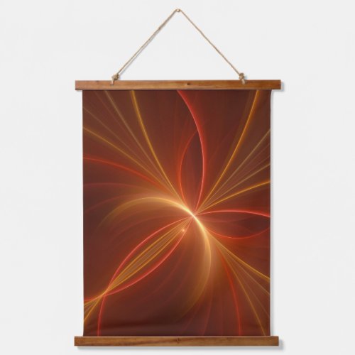 Mystical Abstract Fractal Art Modern Warm Colors Hanging Tapestry