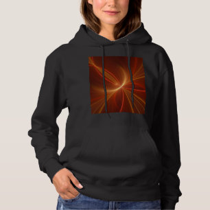 Mystical Abstract Fractal Art Modern Warm Colors Hoodie