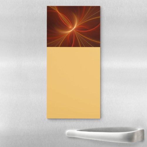Mystical Abstract Fractal Art Modern Warm Colors Magnetic Notepad