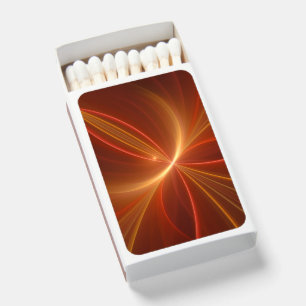 Mystical Abstract Fractal Art Modern Warm Colors Matchboxes
