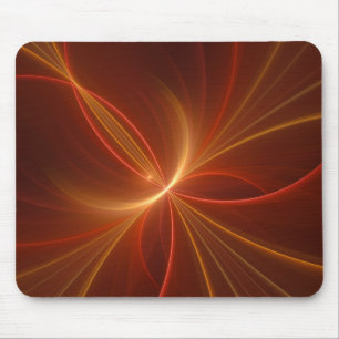 Mystical Abstract Fractal Art Modern Warm Colors Mouse Pad