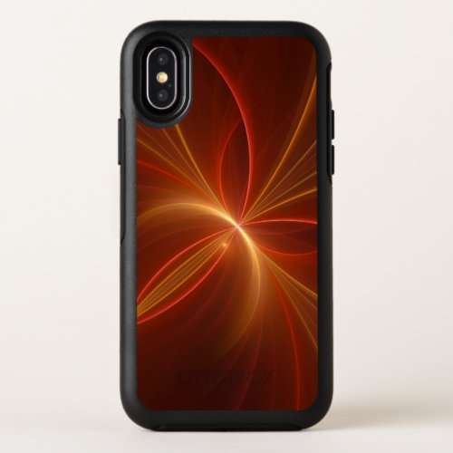 Mystical Abstract Fractal Art Modern Warm Colors OtterBox Symmetry iPhone X Case