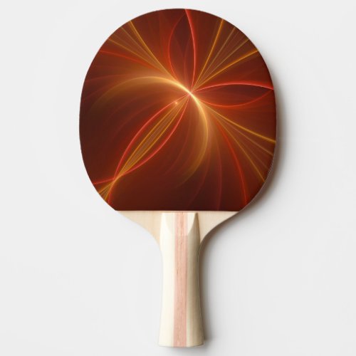 Mystical Abstract Fractal Art Modern Warm Colors Ping Pong Paddle