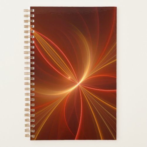 Mystical Abstract Fractal Art Modern Warm Colors Planner