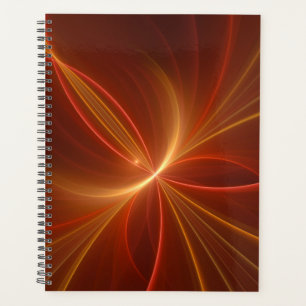 Mystical Abstract Fractal Art Modern Warm Colors Planner