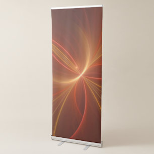 Mystical Abstract Fractal Art Modern Warm Colors Retractable Banner