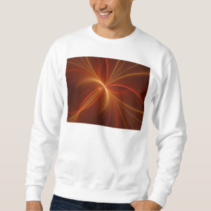 Mystical Abstract Fractal Art Modern Warm Colors Sweatshirt