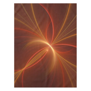 Mystical Abstract Fractal Art Modern Warm Colors Tablecloth