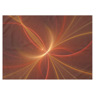 Mystical Abstract Fractal Art Modern Warm Colors Tablecloth
