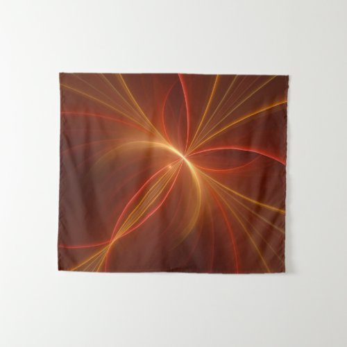 Mystical Abstract Fractal Art Modern Warm Colors Tapestry