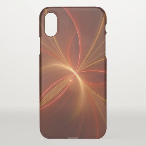 Mystical Abstract Fractal Art Modern Warm Colors iPhone X Case