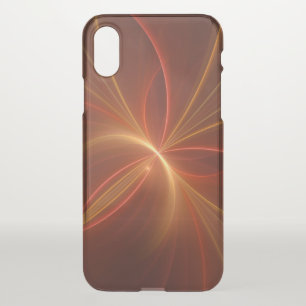 Mystical Abstract Fractal Art Modern Warm Colors iPhone XS Case