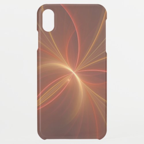 Mystical Abstract Fractal Art Modern Warm Colors iPhone XS Max Case