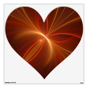 Mystical Abstract Fractal Art Modern Warm Colors Wall Decal