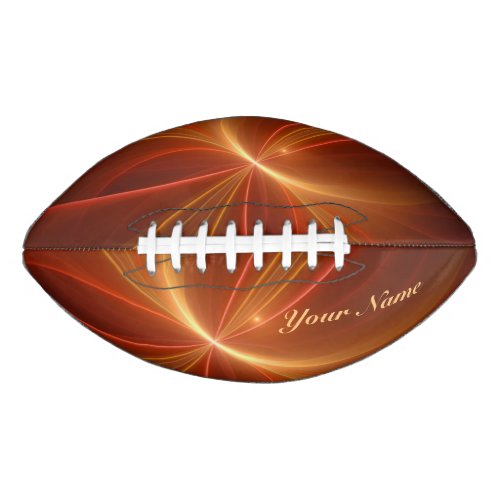 Mystical Abstract Fractal Modern Warm Colors Name Football