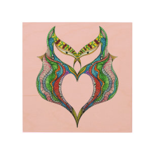 Mystical Abstract Love Portal Wood Wall Art