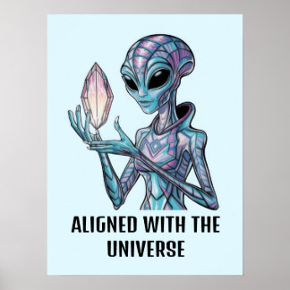 Mystical Alien Poster