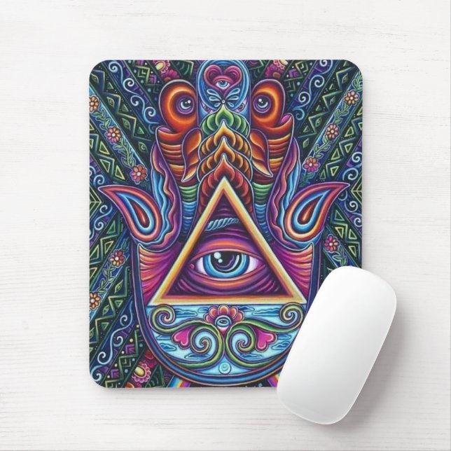 Mystical All Seeing Eye Mouse Pad (With Mouse)