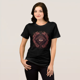 Mystical All Seeing Eye Sacred Geometry T-Shirt Tri-Blend Shirt