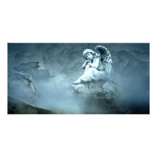 Mystical Angel on Mountain Card