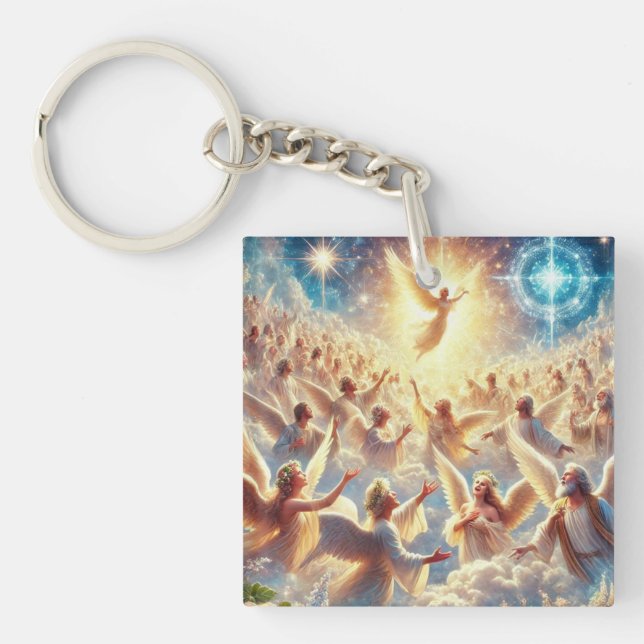 Mystical Angels Keychain (Front)