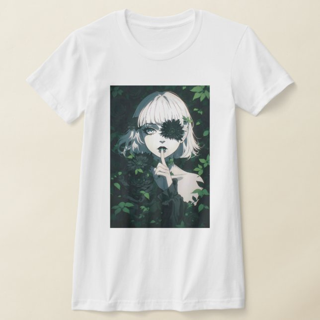 Mystical Anime Girl  T-Shirt (Laydown)