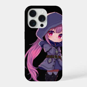 Mystical Anime Phone Case – Pink-Haired Chibi in H