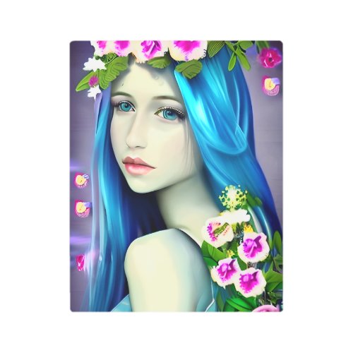 Mystical Art  Beautiful Blue Fairy 