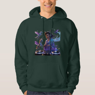 Mystical Beats: Enchanted DJ Hoodie Design