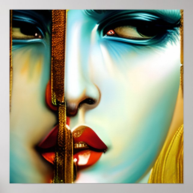 Mystical Beauty Golden Goddess   Poster (Front)