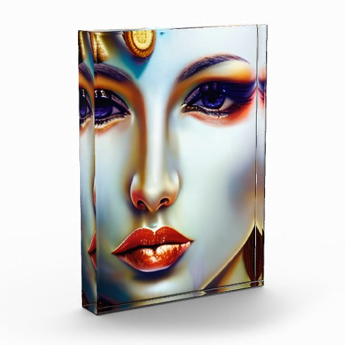 Mystical Beauty Golden Queen Photo Block