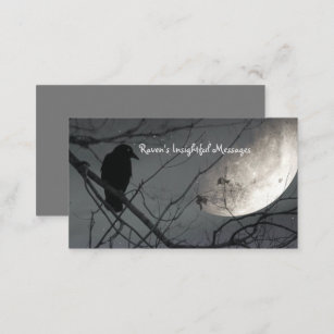 Mystical Bird And moon Business Card