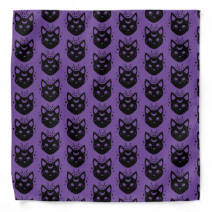 Mystical Black Cat Bandana