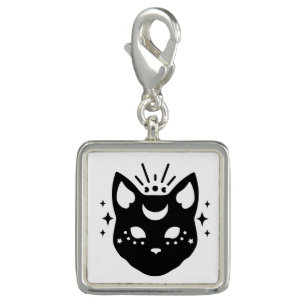 Mystical Black Cat Charm
