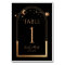 Mystical Black Gold Sun Moon Astronomy Wedding