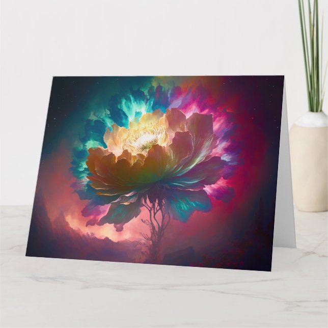Mystical Blossom Greeting Card (Front)