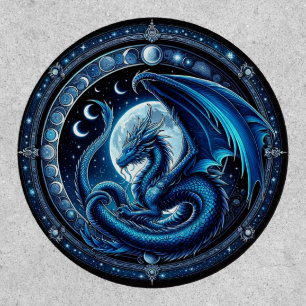 Mystical Blue Chinese Lunar New Year Dragon 2024 Patch