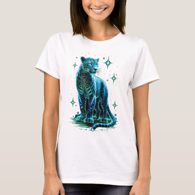 Mystical Blue Energy Jaguar T-Shirt (Front)
