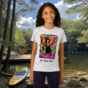 Mystical Blue Gothic Fantasy Fairy Dragon T-Shirt