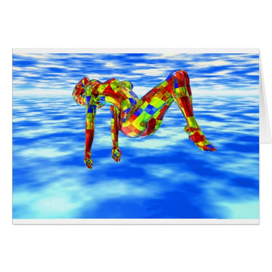 Mystical blue woman cards (Front Horizontal)