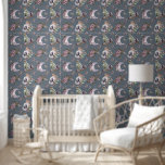 Mystical Boho Lavender Anemone Moon and Potions Wallpaper