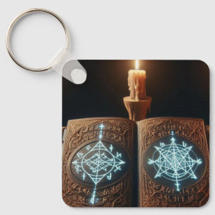 Mystical Book Keychain