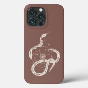 Mystical Botanical Snake Illustration iPhone 13 Pro Case