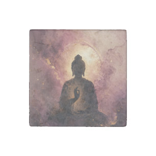 Mystical Buddha Zen Meditation Stone Magnet