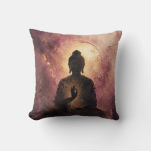 Mystical Buddha Zen Meditation Throw Pillow
