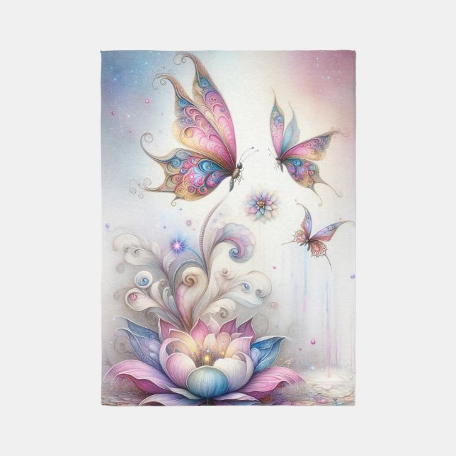 Mystical Butterfly Area Rug (Front (Vertical))