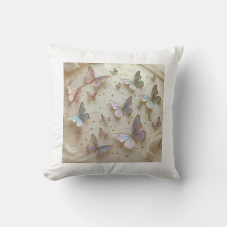 Mystical Butterfly Constellation T-Shirt Throw Pillow